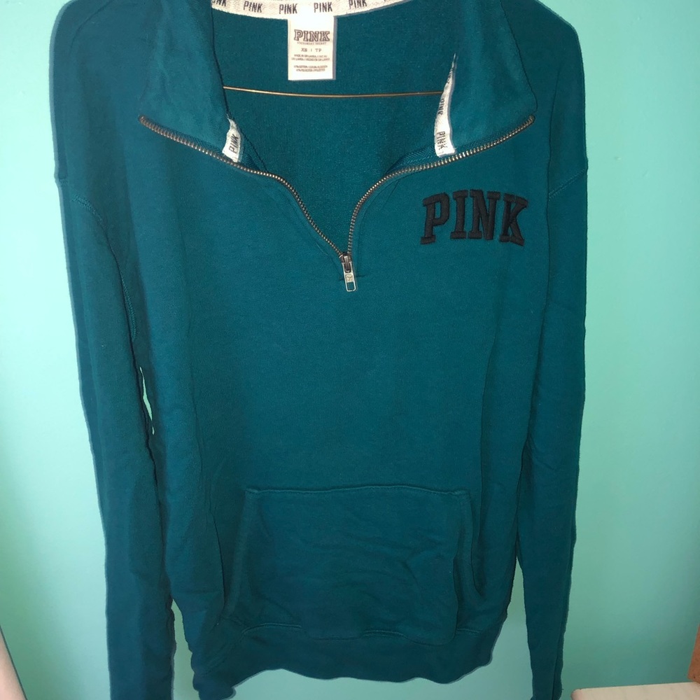 Pink 3/4 zip up